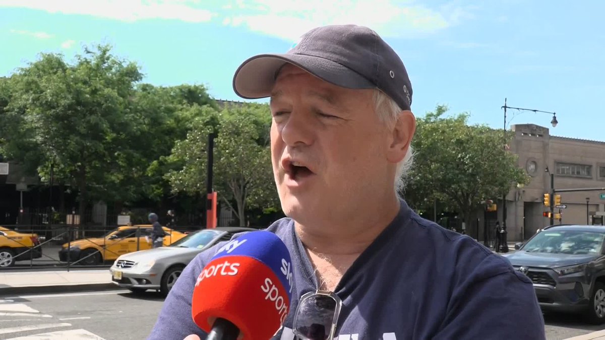 😰 "It's going to be exhausting trying to run in this... it's absolutely boiling!" The Tartan Army are in New Jersey for Scotland's final World Cup warm-up match ⤵️