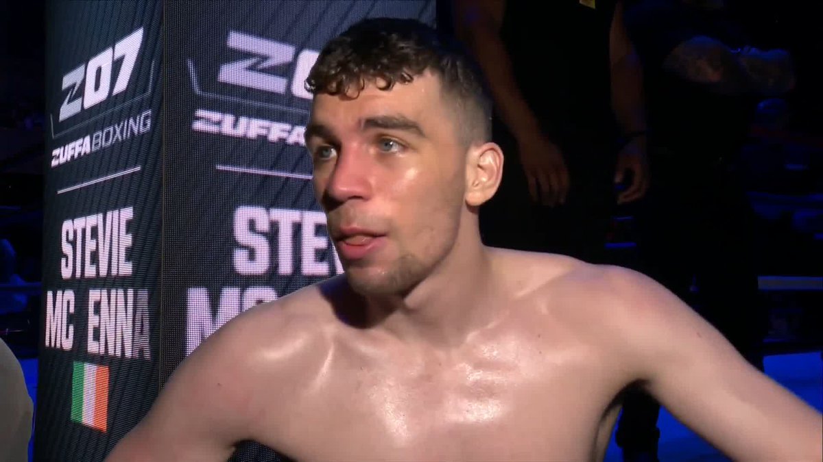 "The McKenna's are coming to take over!" 🇮🇪 A fine win for Stevie McKenna in Bournemouth, up next, Aaron McKenna in Dublin! #ZuffaBoxing07