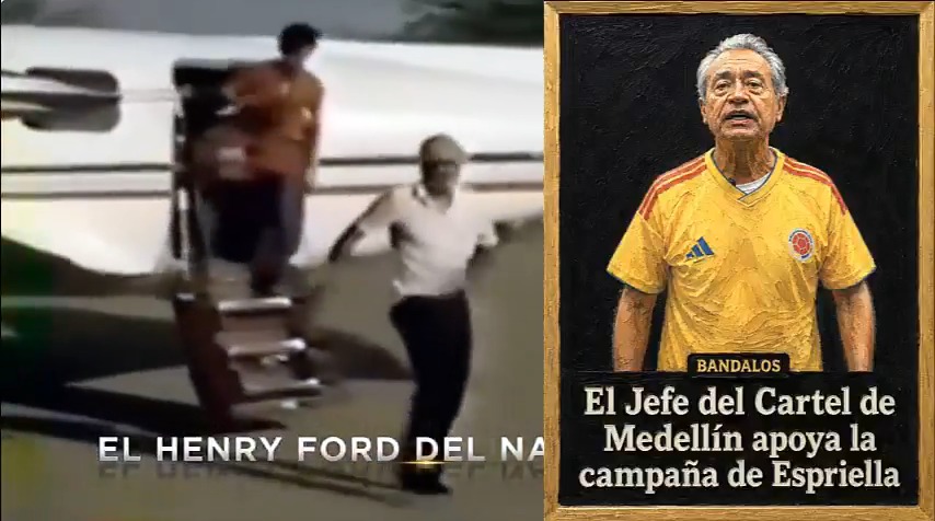 Carlos Lehder, líder y fundador del cártel de Medellín salió a hacer campaña por Abelardo de la Espriella. Carlos Lehder era la persona que hacía las rutas y Álvaro Uribe el que las autorizaba cuando era el director de la Aerocivil. Ambos apoyan al defensor de narcos y paracos.