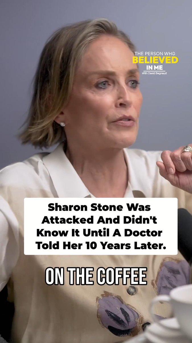 Sharon Stone woke up on the floor with no memory of how she got there. Ten years later, a doctor looked at her X-rays and told her what had happened was a felony. See the full interview wherever you get your podcasts.