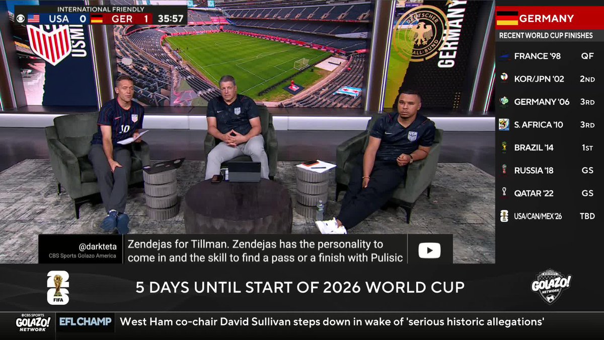 ANTONEE ROBINSON BANGER OH MY DAYS 😱 THE USMNT ARE LEVEL AGAINST GERMANY 🔥⚽