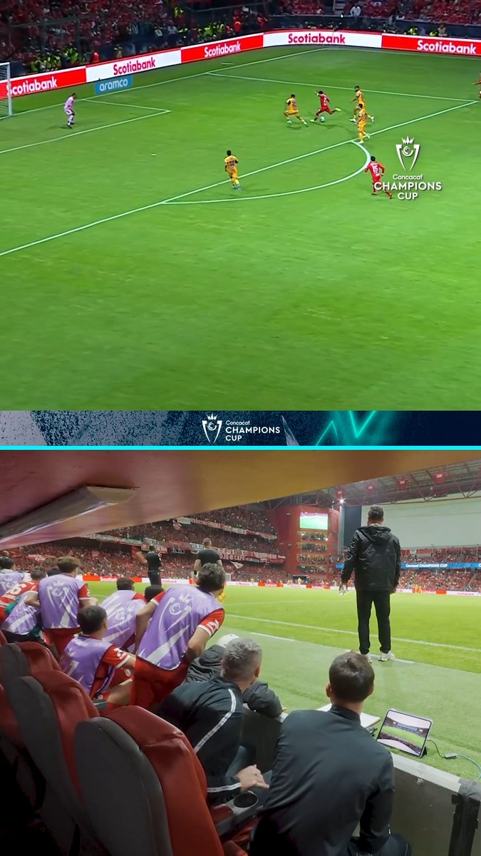 Así se vivió el gol de Jorge Díaz desde la banca de Toluca ⚽️🔥