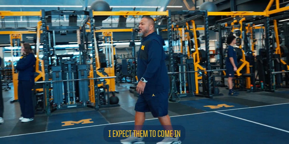 Ready to work every single day 😤 Leading the Blue » Coach Elisaia #GoBlue | University of Michigan Credit Union (UMCU)