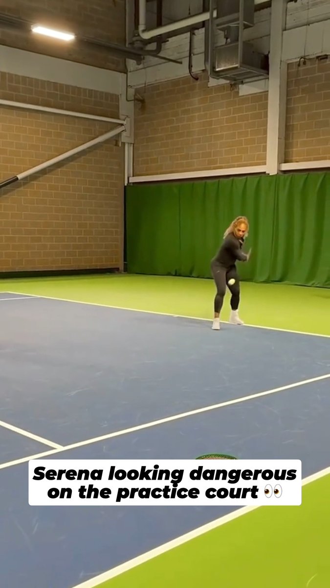 Getting the practice reps in 💪 Our App is the only place to watch Serena’s comeback! Stream her at the HSBC Championships, June 8-14 🌱 Via Serena Williams / TikTok