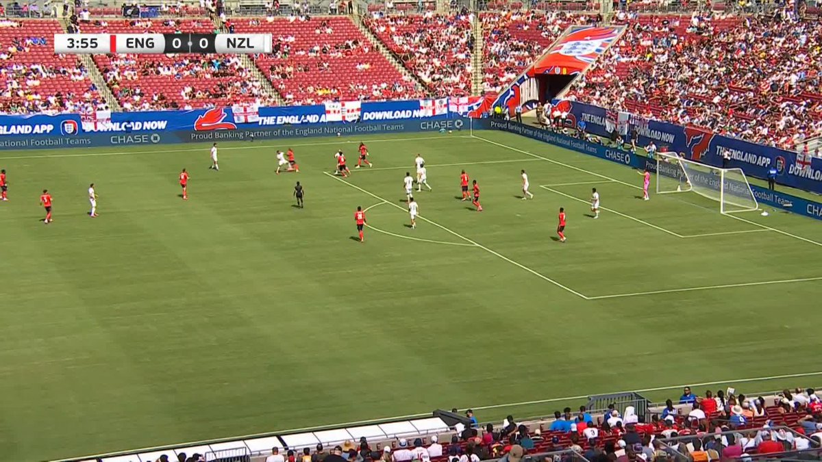 Jordan Henderson with the first shot at goal for England What will the final score be against the All Whites?