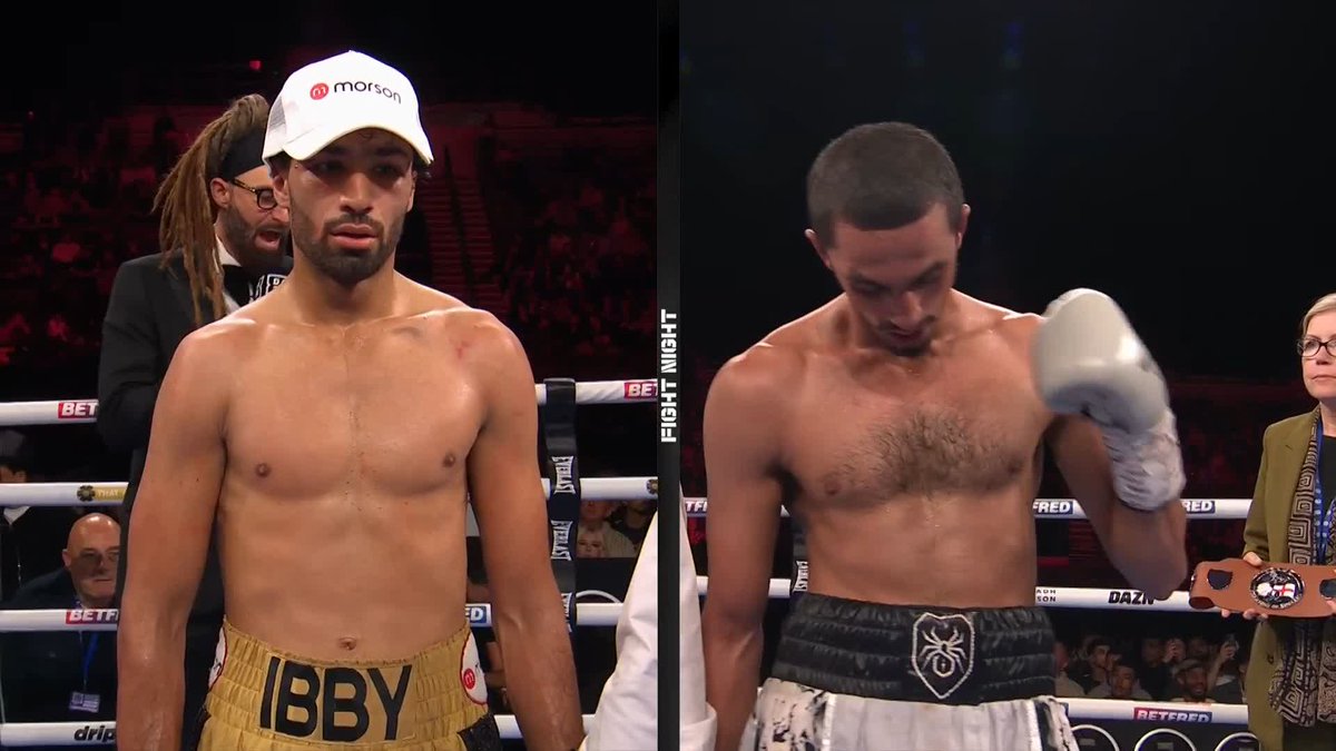Brilliant performance, Ibraheemspider 🏴󠁧󠁢󠁥󠁮󠁧󠁿👑 He dethrones Ibrahim Nadim to become English Super Featherweight Champion 👏 100-90, 100-90, 98-92 📝 #PadleyFiaz