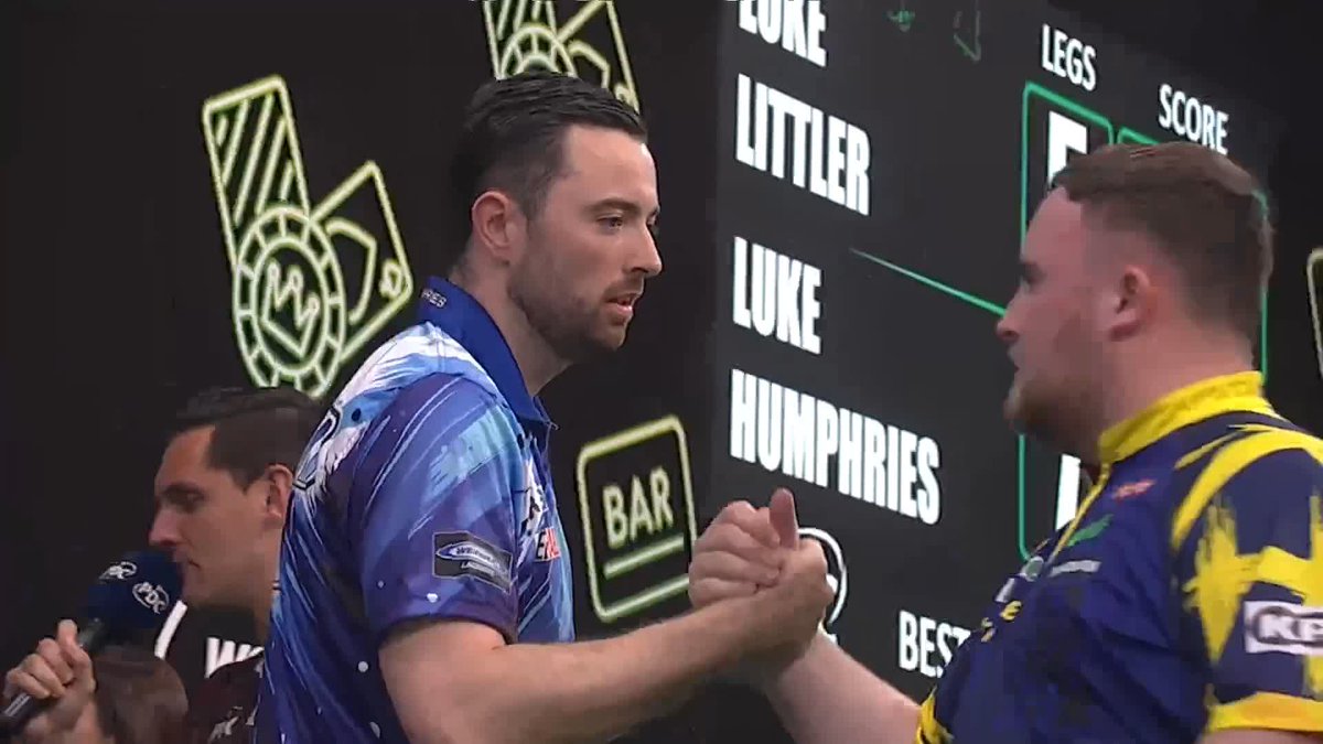 HUMPHRIES DENIES LITTLER! What a contest! 👏 Luke Humphries produces a superb display to dump out Luke Littler, averaging north of 105 to wrap up a 7-5 victory! 📺 #NordicDarts26