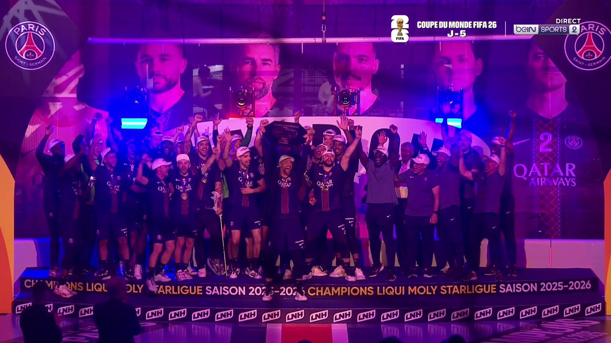 🤾‍♂️ #HandAction 🏆 Le PSG fête son titre de champion de France !