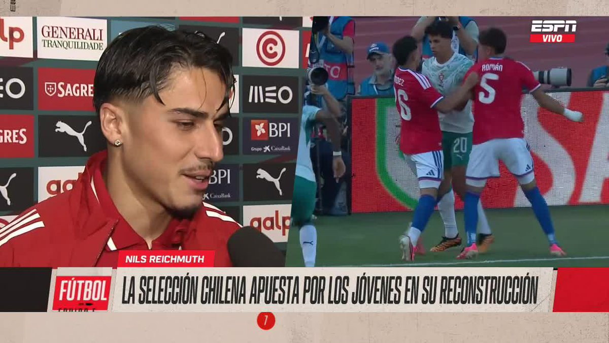 "ES UN SUEÑO PARA ÉL TAMBIÉN" Nils Reichmuth aseguró que su hermano también sueña con vestir la camiseta de La Roja. ▶️ Mira #ESPNEquipoFChile en el Plan Premium de #DisneyPlus