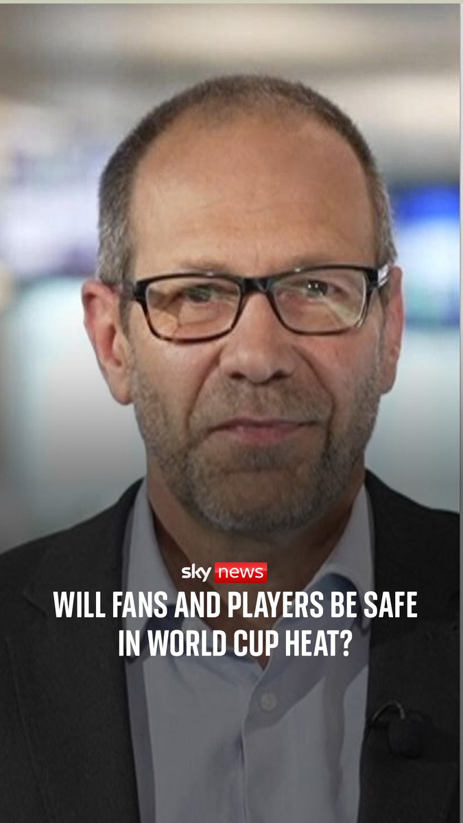 FIFA has introduced three-minute hydration breaks for players in each half as a welfare measure for the World Cup. A study by US broadcaster NPR this week found more than a third of matches are at high risk for dangerously hot, humid conditions. ⬇️ Thomas Moore