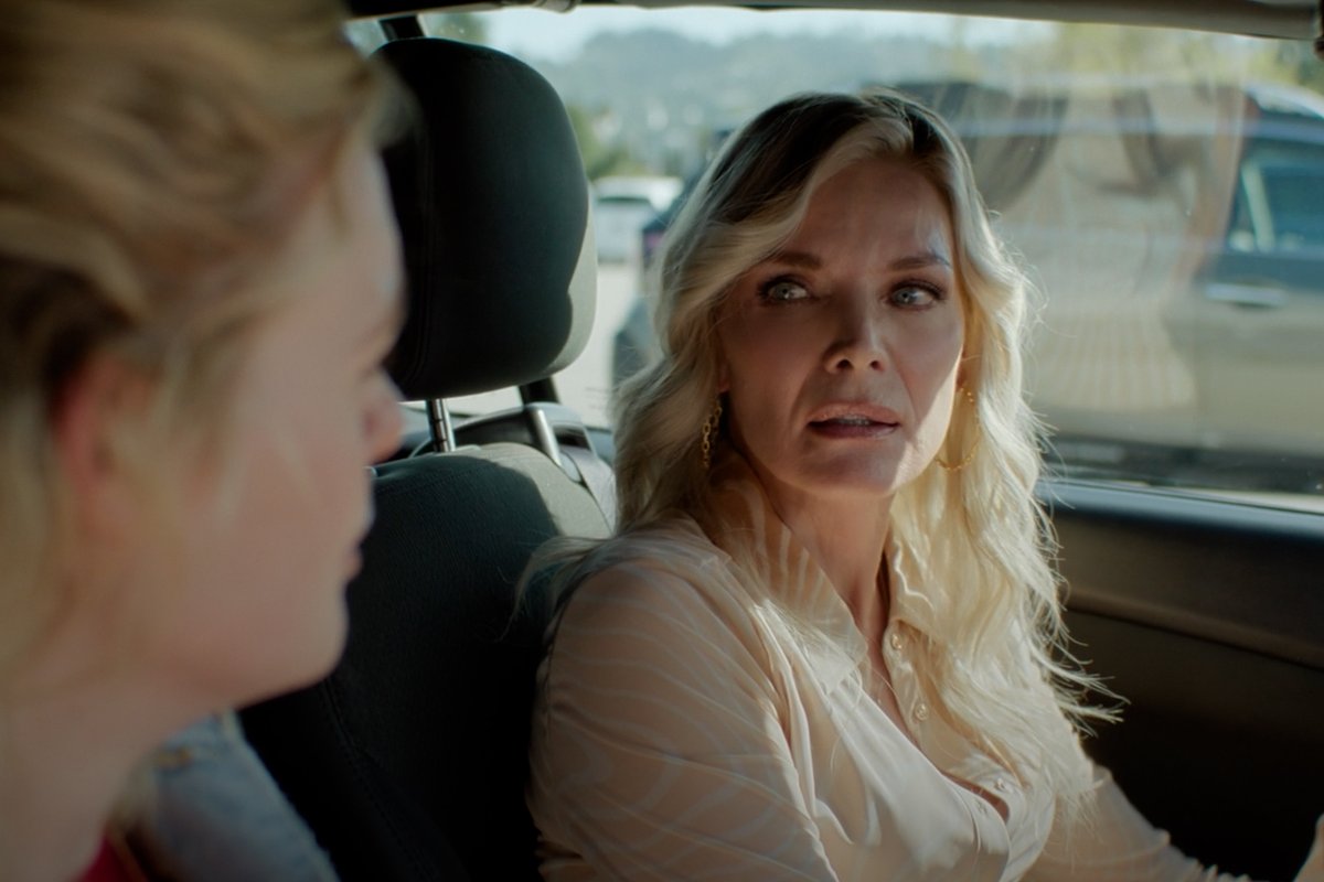 Michelle Pfeiffer keeps it real. #MargosGotMoneyTroubles — Now Streaming