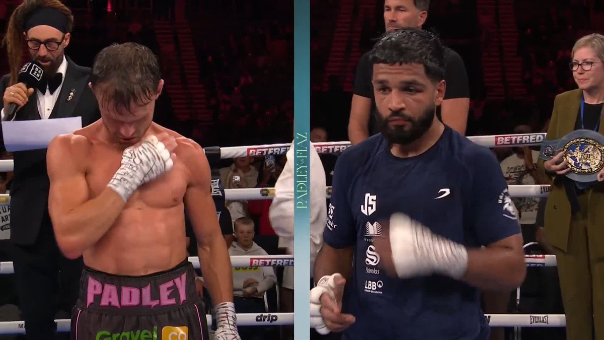 Brilliant, brilliant fight 👏👏 Josh Padley retains his European Super Featherweight Title with a SD victory over Aqib Fiaz - 115-112 Padley, 114-113 Fiaz, 114-113 Padley #PadleyFiaz | DAZN Boxing