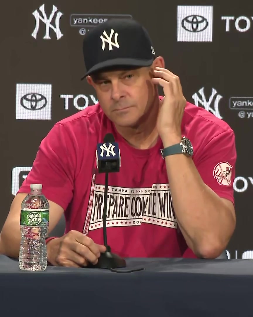 Aaron Boone was asked about the cost-benefit analysis of potentially getting Ben Rice some playing time at catcher: