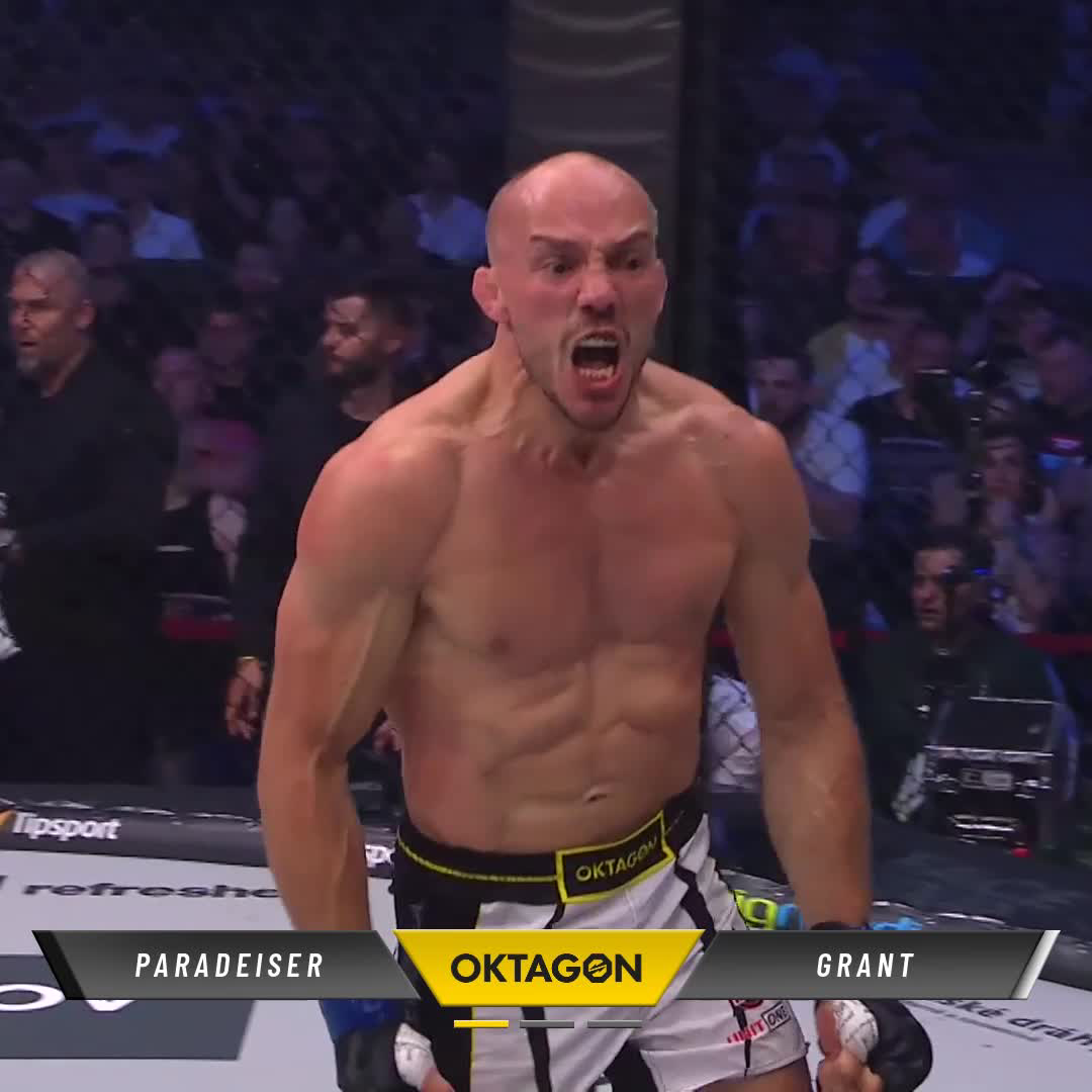 🐍 SCOTTISH TWISTER! Jack Grant 🏴󠁧󠁢󠁥󠁮󠁧󠁿 submits Ronald Paradeiser with the rare hold in round one! A brilliant addition to the welterweight division! #OKTAGON89 📺 | RTL+ | TVP Sport