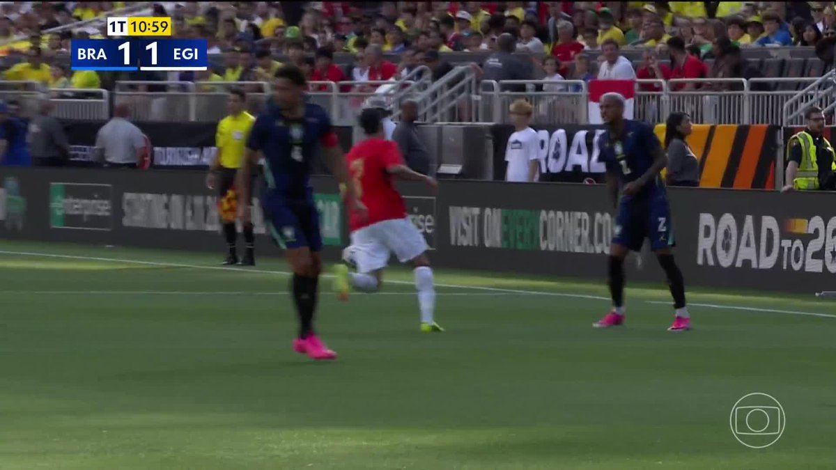 O gol de Ziko. Brasil 1x1 Egito. 🎥 TV Globo 📺 | ge