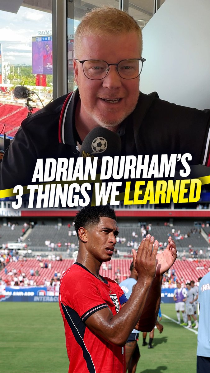 Adrian Durham lists the three things he learned from England's 1-0 win over New Zealand in their first World Cup warm-up game! 🏴󠁧󠁢󠁥󠁮󠁧󠁿