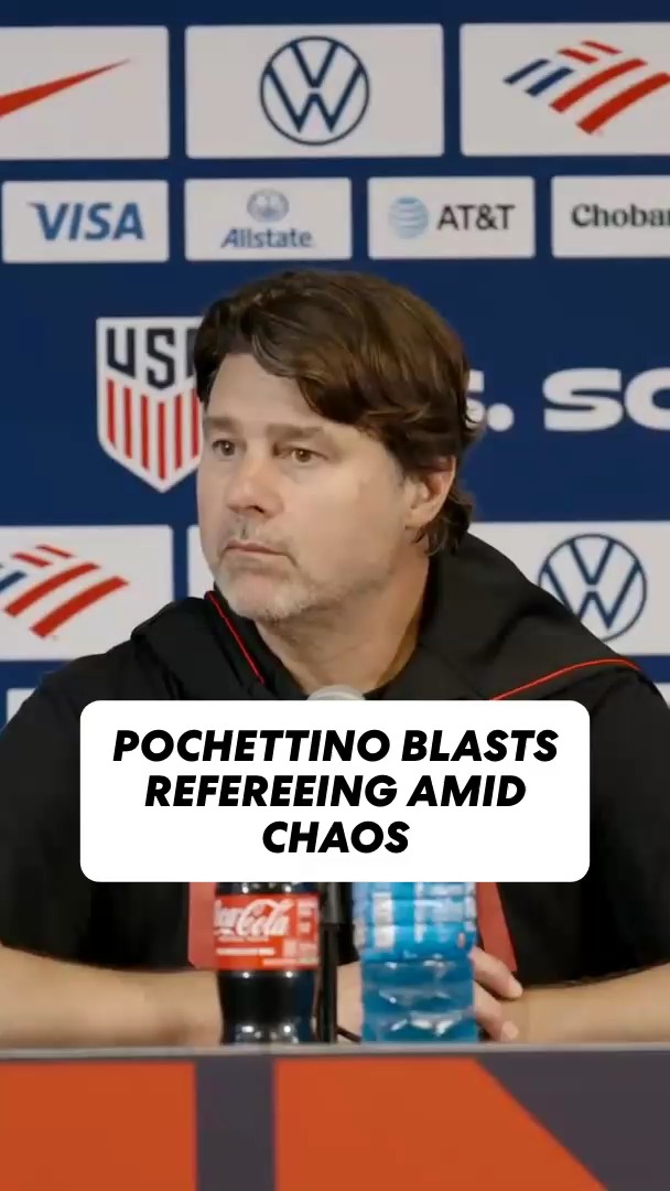 USMNT coach Mauricio Pochettino on the late-game scuffle vs. Germany. (via U.S. Soccer/Veritone)