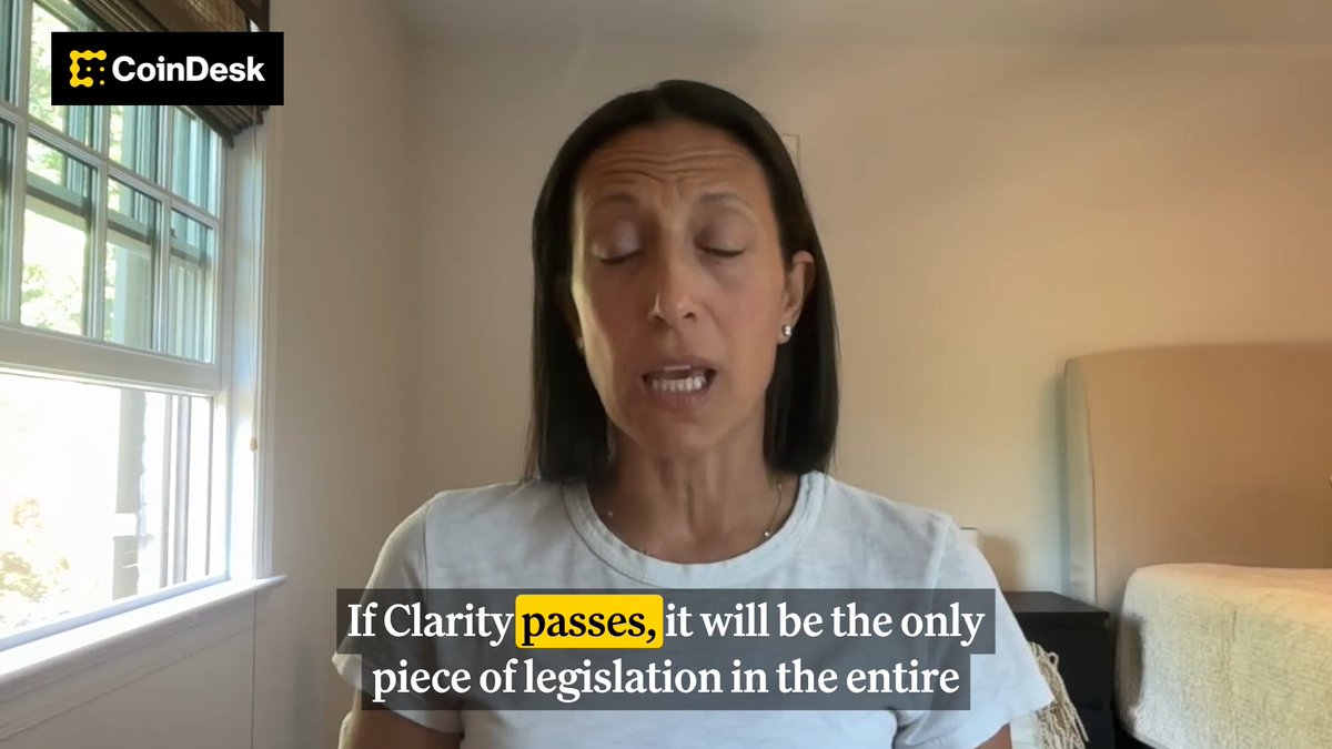 LATEST: Rebecca Rettig says the CLARITY Act could become the first major crypto legislation globally to directly address DeFi. “MiCA doesn’t touch DeFi.”