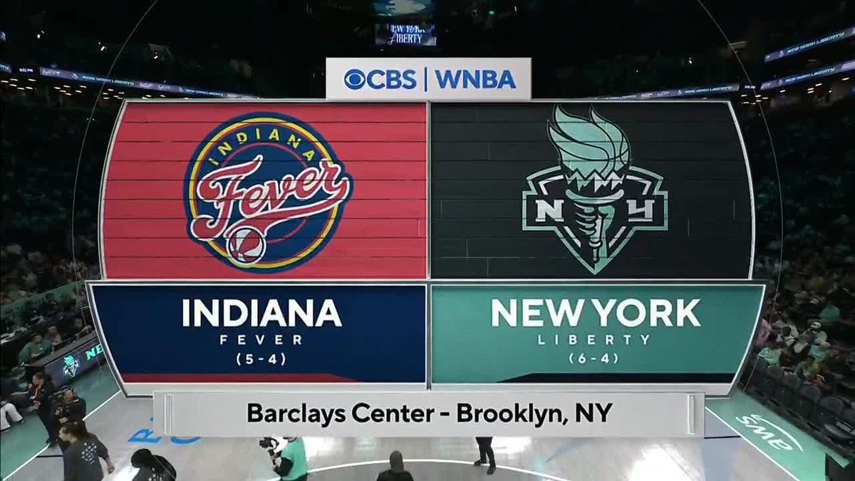 It's time for WNBA primetime hoops. It's the Indiana Fever taking on the New York Liberty in Brooklyn NOW on CBS and Paramount+