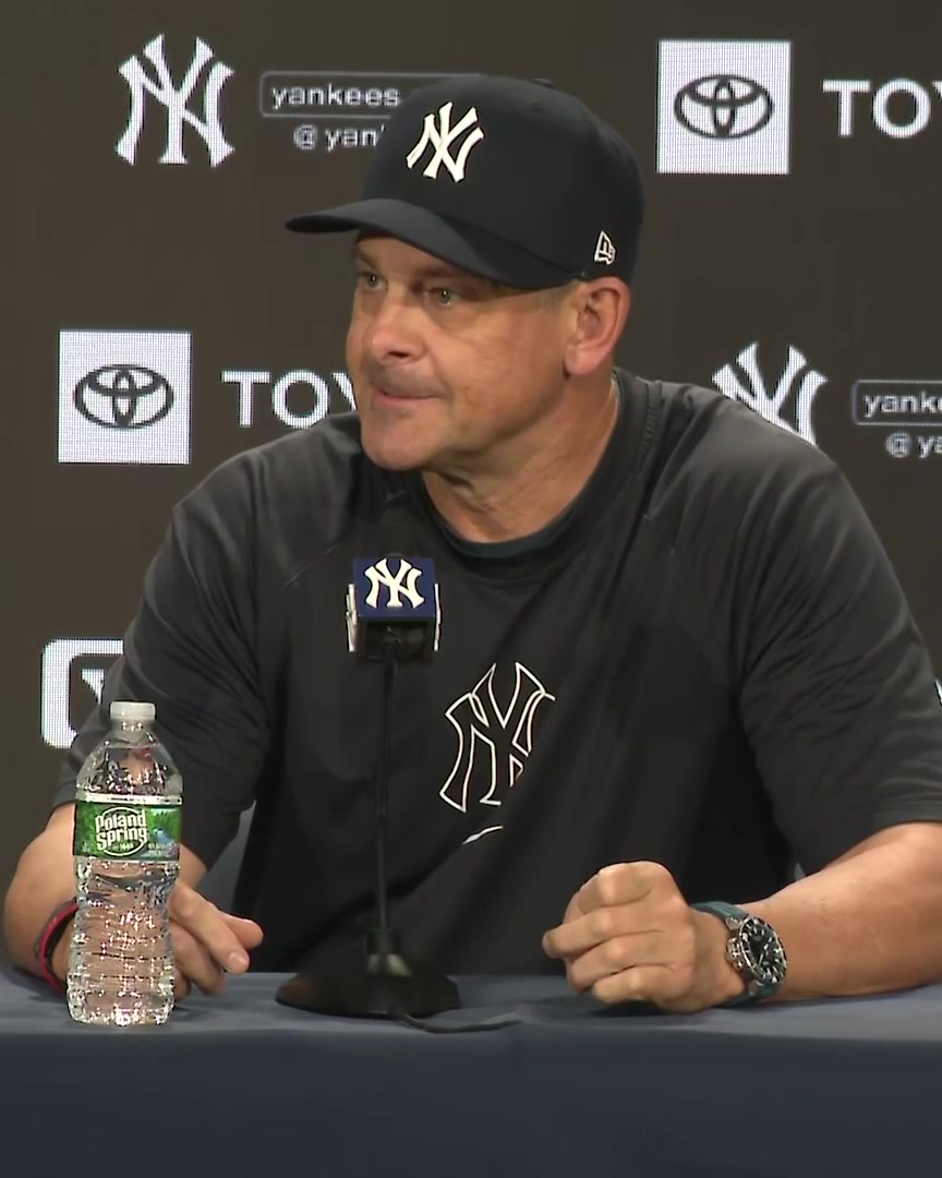 Aaron Boone says that Austin Wells complained about a neck issue that was leading to headaches late last night. Boone says that Wells will have a "battery of tests" tomorrow to figure out his neck issue