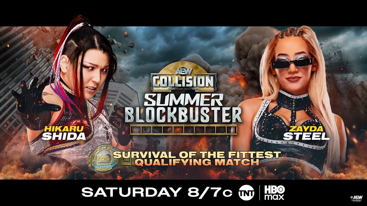 A NEW Champion will be crowned on July 1st! Six competitors will step in the ring, but who will survive and be crowned champion? The TBS Championship will be on the line in the FIRST EVER Survival of the Fittest Match in AEW! Watch #AEWCollision LIVE NATIONWIDE on TNT & HBO Max