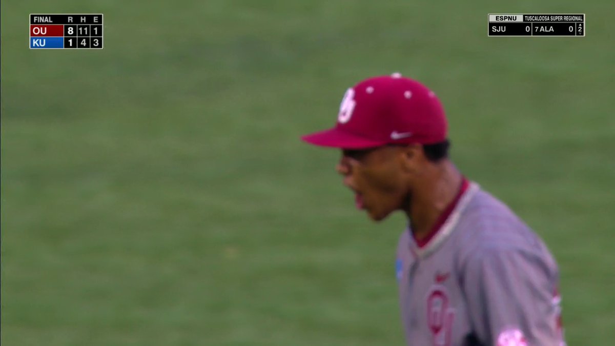 Sooners take game one at the Lawrence Super Regional 🔥 Oklahoma Baseball