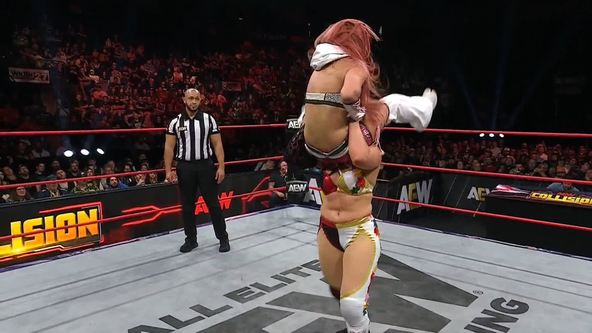 .葉月/HAZUKI advances to face Último Moné! Watch the #AEWCollision replay RIGHT NOW on @HBOMax!