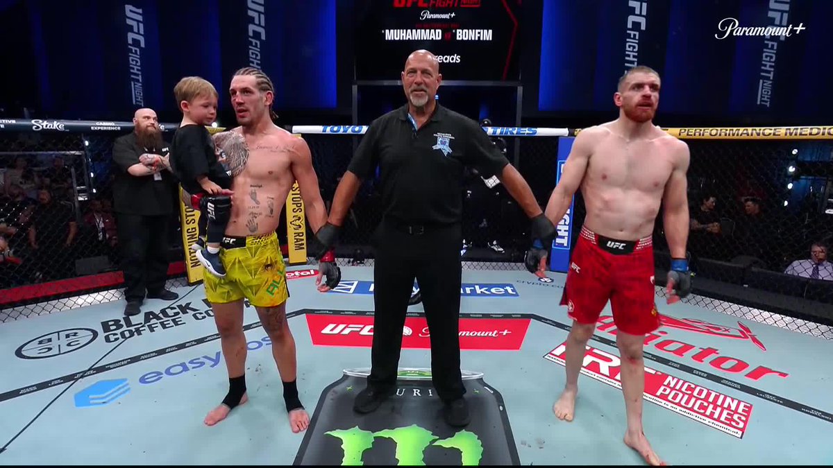 Brendan Allen defeats Edmen Shahbazyan via unanimous decision (30-27, 30-27, 29-28) #UFCVegas118