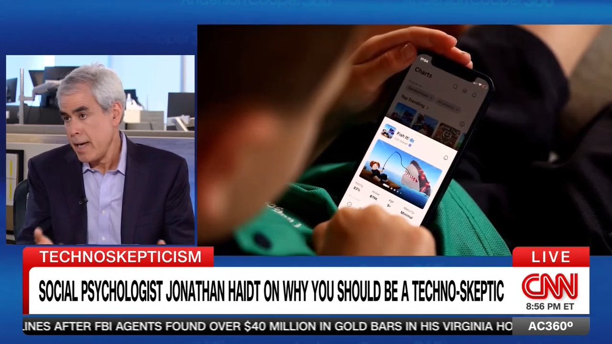 Social psychologist Jonathan Haidt, author of "The Anxious Generation," shares why he's encouraging more techno-skepticism and warns of the detrimental impact technology can have on kids.