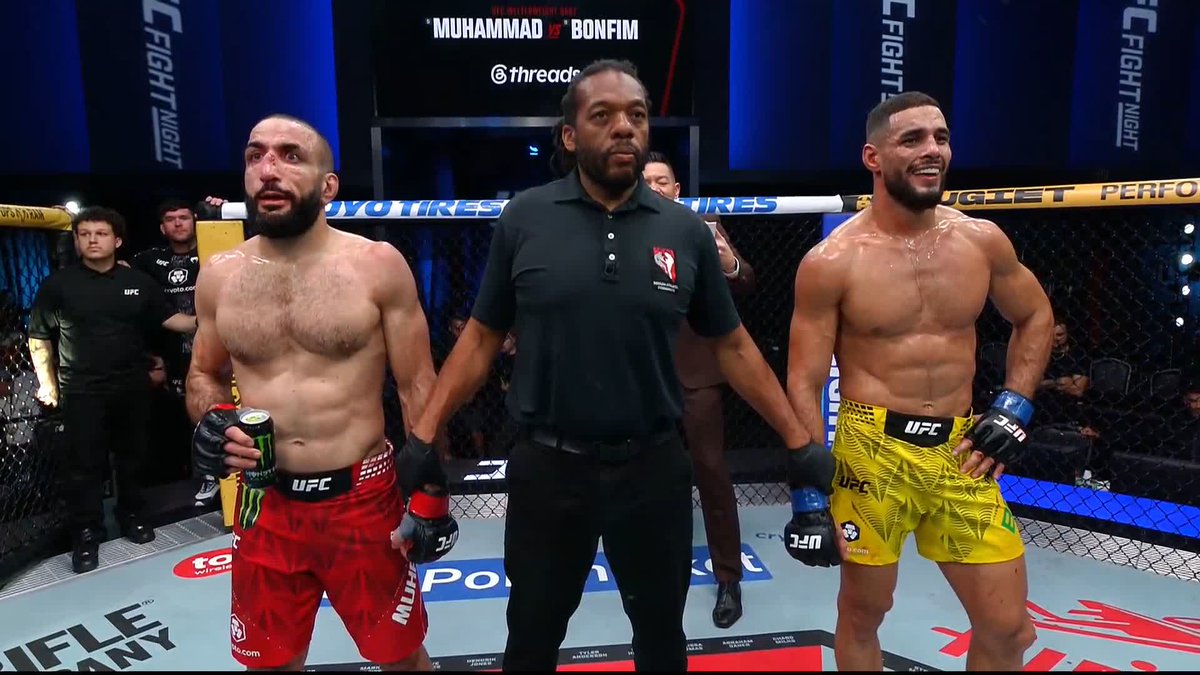 غابرييل بونفيم ينتصر باكتساح في مواجهة بلال محمد بقرار اجماع الحكام #UFCVegas118