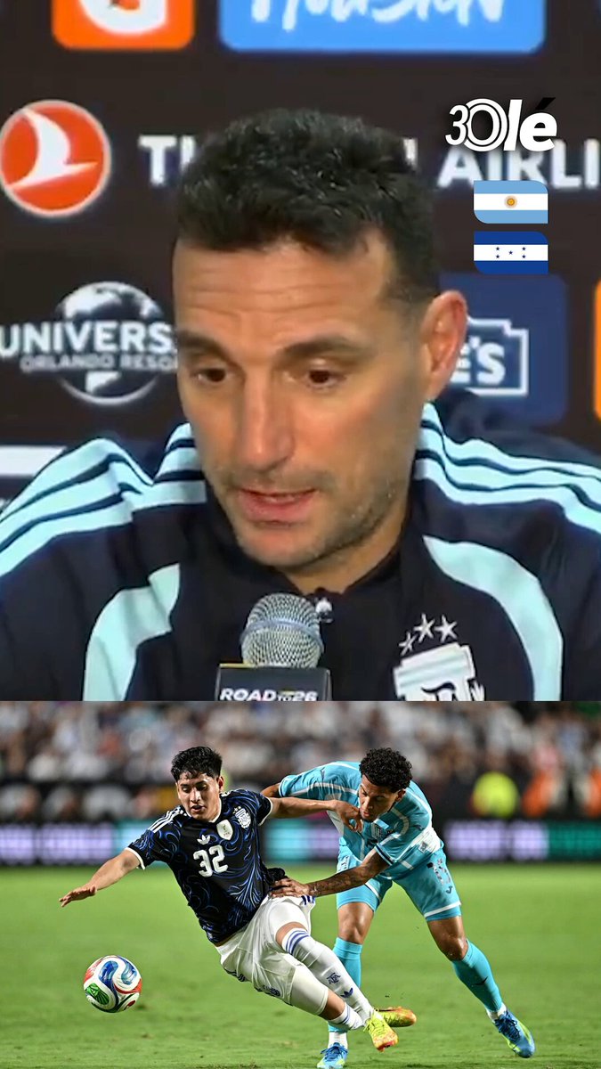 🗣️ "ARANDA JUEGA Y ENTRENA COMIENDO CHICLE PORQUE ESTÁ TRANQUILO" Scaloni y un divertido detalle sobre el debut de Tomás Aranda con la Selección Argentina 🇦🇷