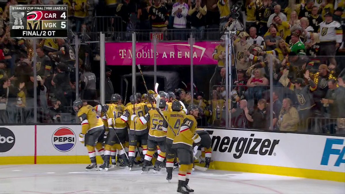 VEGAS BEATS CAROLINA IN DOUBLE OT IN A GENERATIONAL CUP FINAL GAME 😱 WHAT A ROLLERCOASTER OF EVENTS IN GAME 3‼️