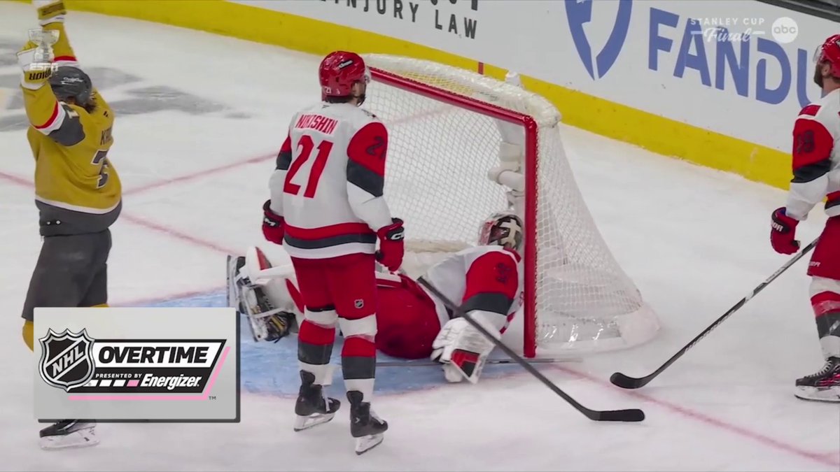 SHEA THEODORE WINS IT FOR VEGAS IN @ENERGIZER DOUBLE OVERTIME TO TAKE A 2-1 LEAD IN THE #STANLEYCUP FINAL 🚨