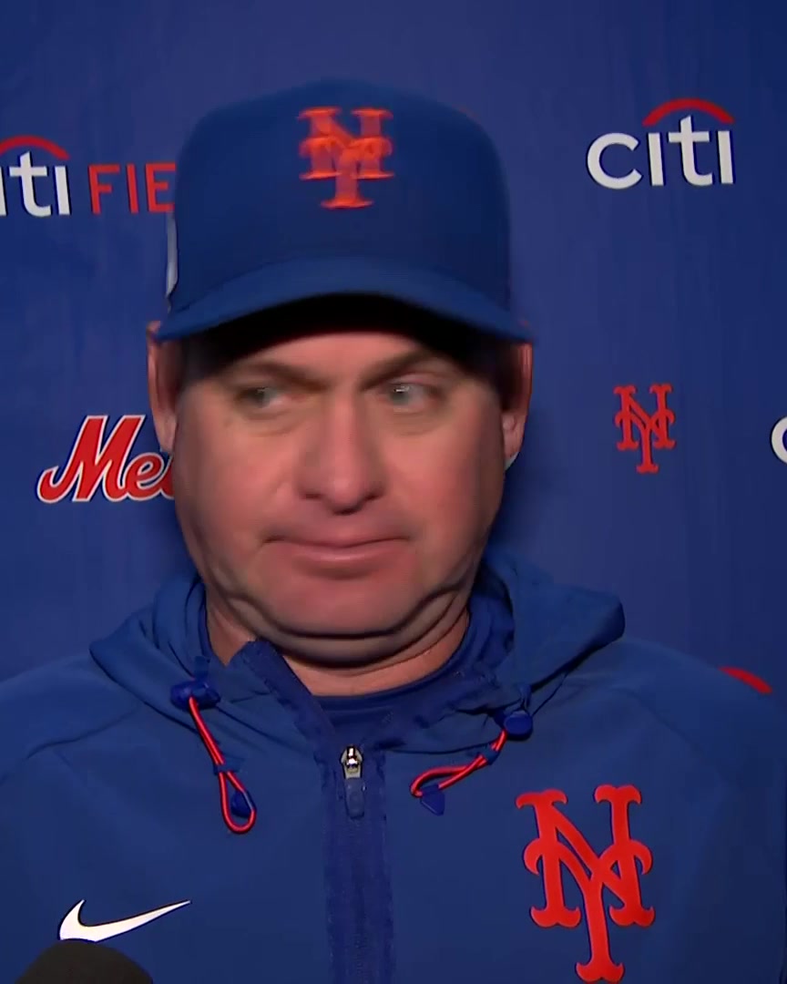 "Unbelievable at-bat against one of the best arms in the league out of the bullpen" Carlos Mendoza praises A.J. Ewing for his at-bat against Mason Miller in the 9th inning: