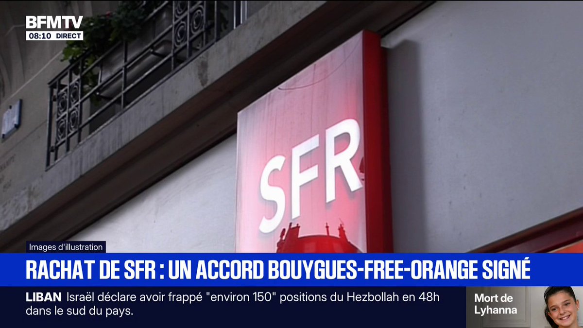 Bouygues Telecom, Free et Orange ont trouvé un accord avec Altice France pour le rachat de SFR
