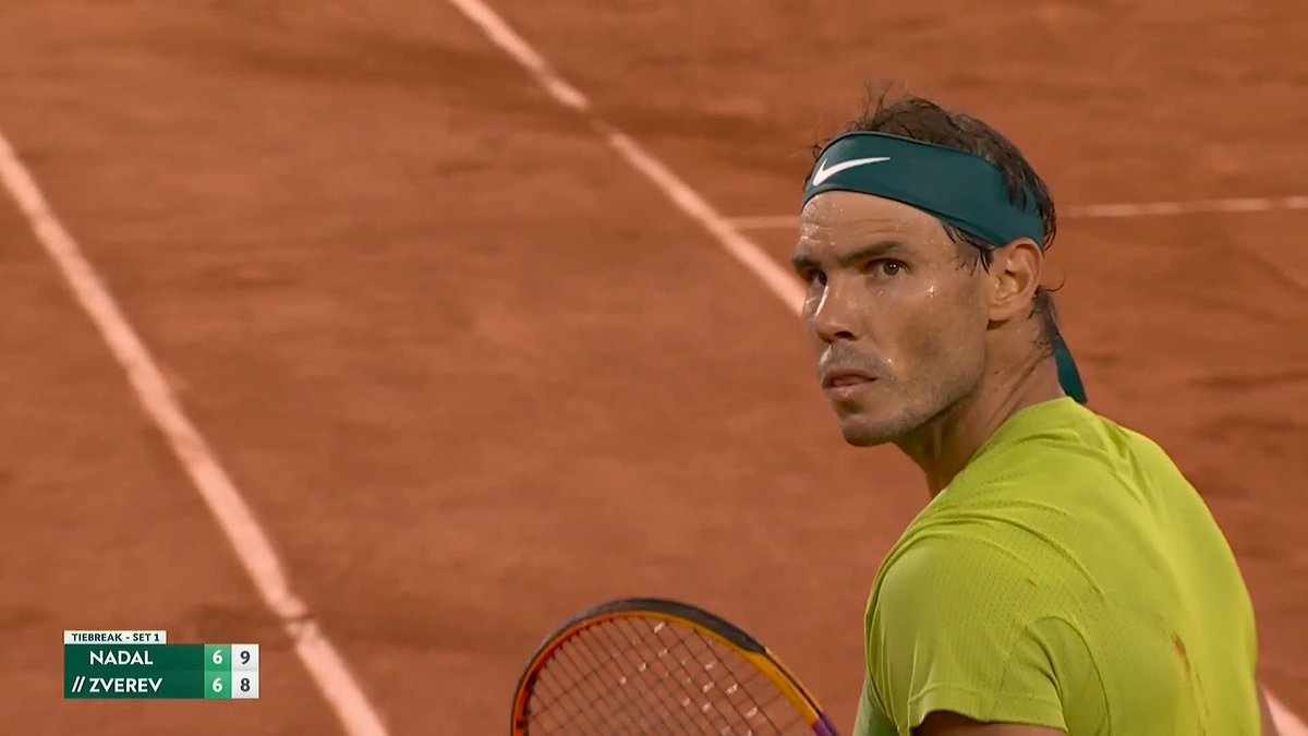 Sascha Zverev's last 21 tiebreaks at Roland Garros: ✅✅✅✅✅✅✅✅✅ ❌ ✅✅✅✅✅✅✅✅✅✅✅ The one he didn't win? THIS one.