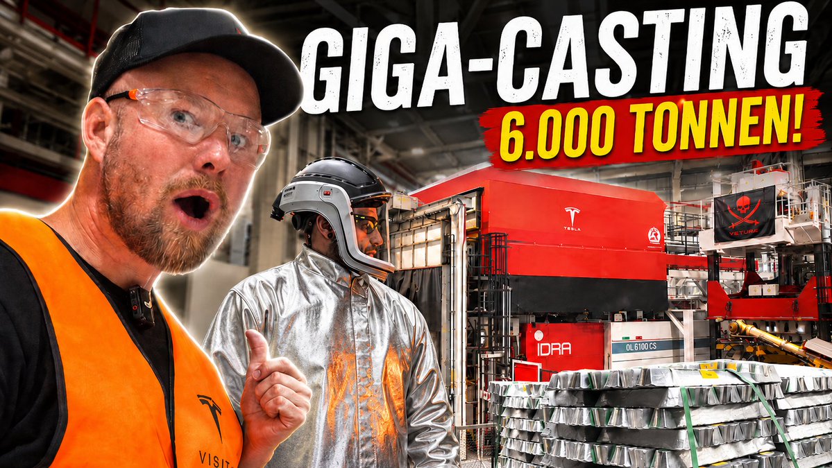 Teil 2 der Giga-Berlin-Serie. GIGA-CASTING mit über 6.000 Tonnen Druck! Zusammen mit Julius schauen wir uns an, warum dieser Bereich so beeindruckend ist. Viel Spaß mit dem Video! 😊