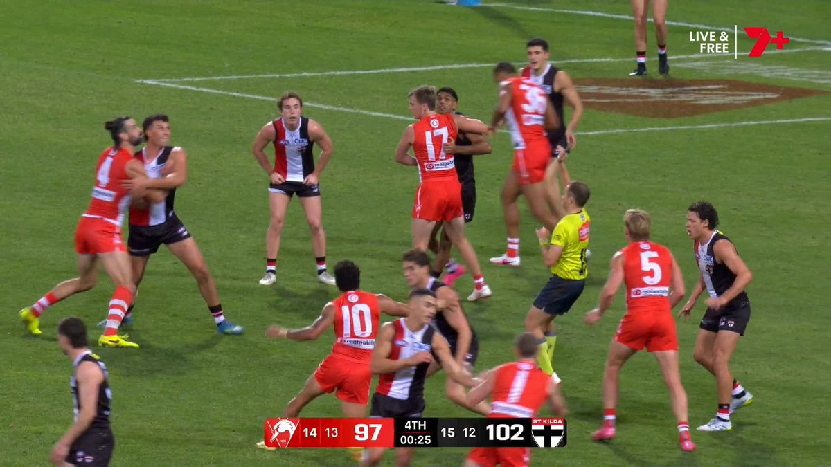 JAI SERONG 🫨 Sydney win a thriller! #AFLSwansSaints