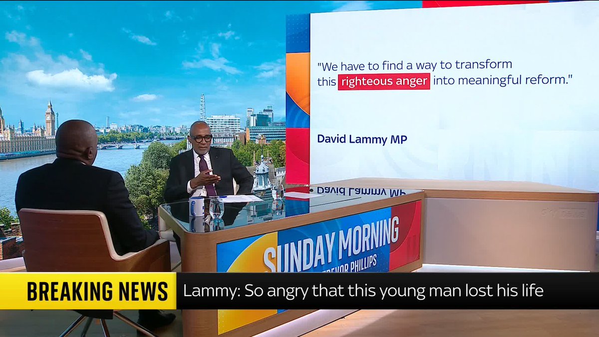 Deputy prime minister David Lammy tells Trevor Phillips there is a difference between him calling for 'righteous anger' after George Floyd's death and Nigel Farage calling for 'rage' after Henry Nowak's death. #TrevorPhillips 📺 Sky 501, Virgin 602