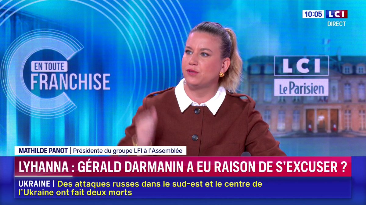 🔴 Disparition de Lyhanna : "Ça enverrait un signal politique" : Mathilde Panot espère que Gérald Darmanin présentera sa démission