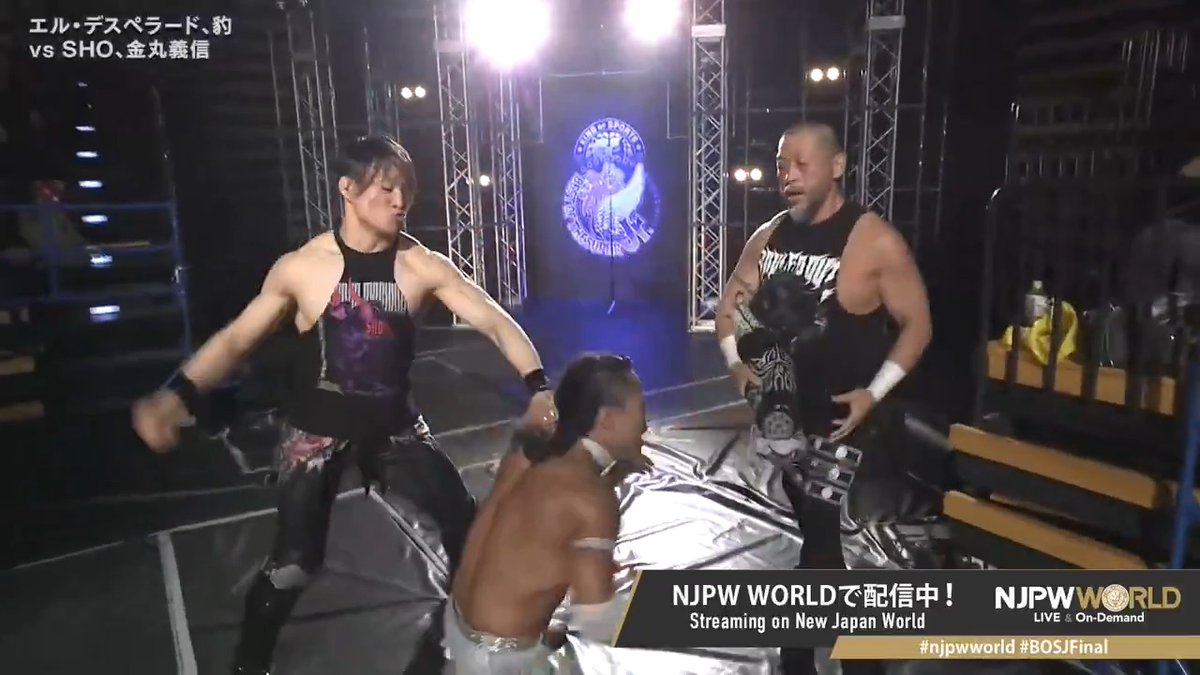.ディック東郷 & SHO "😎😎😎" .豹🐆HYO "みょんみょーーーーーーーーん😭" From the profile URL #njpwworld #BOSJFinal