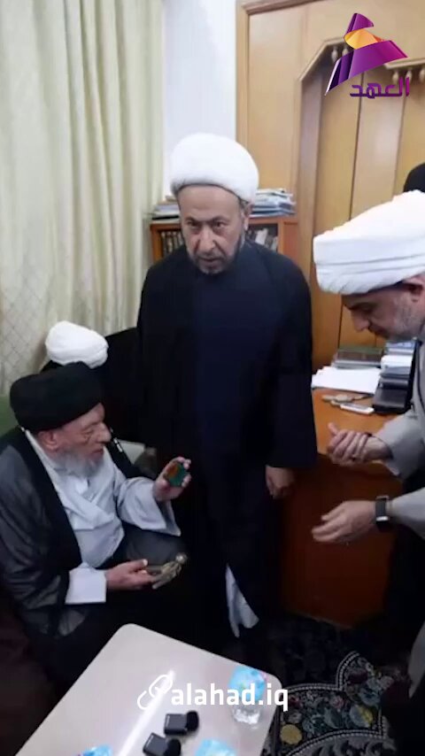 كسر ختم المرجع الديني آية الله العظمى الشيخ محمد إسحاق الفياض (قدس)