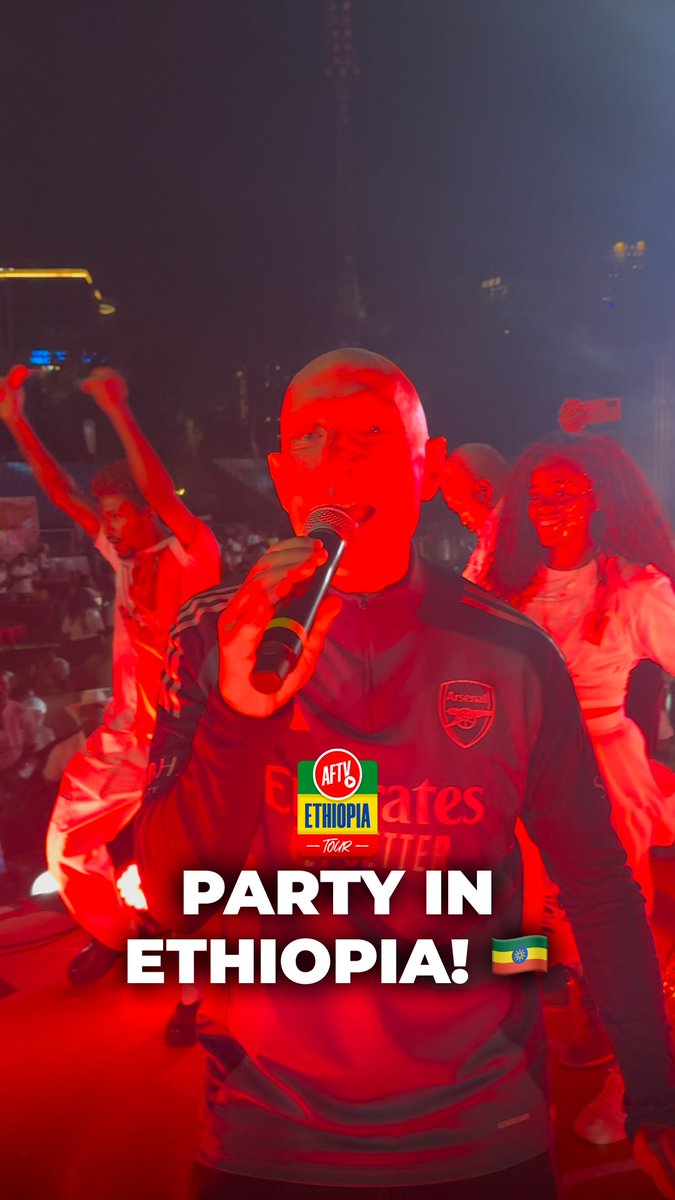 We're having a 𝐅𝐈𝐄𝐒𝐓𝐀 in Ethiopia! 🔥🇪🇹 Thank you to Awash Bank, Awash Birr Pro, Vardas Entertainment, and Habesha Beer for bringing AFTV to the ‘We Champions’ Music Festival in Ethiopia to celebrate our Champions of England! #AFTVEthiopia 🇪🇹 21+ / Please Drink Responsibly. #AFTVEthiopia