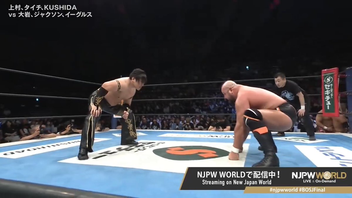 .タイチ 🆚 Hartley Jackson / ハートリー・ジャクソン "Sumo × Professional wrestling" From the profile URL #njpwworld #BOSJFinal
