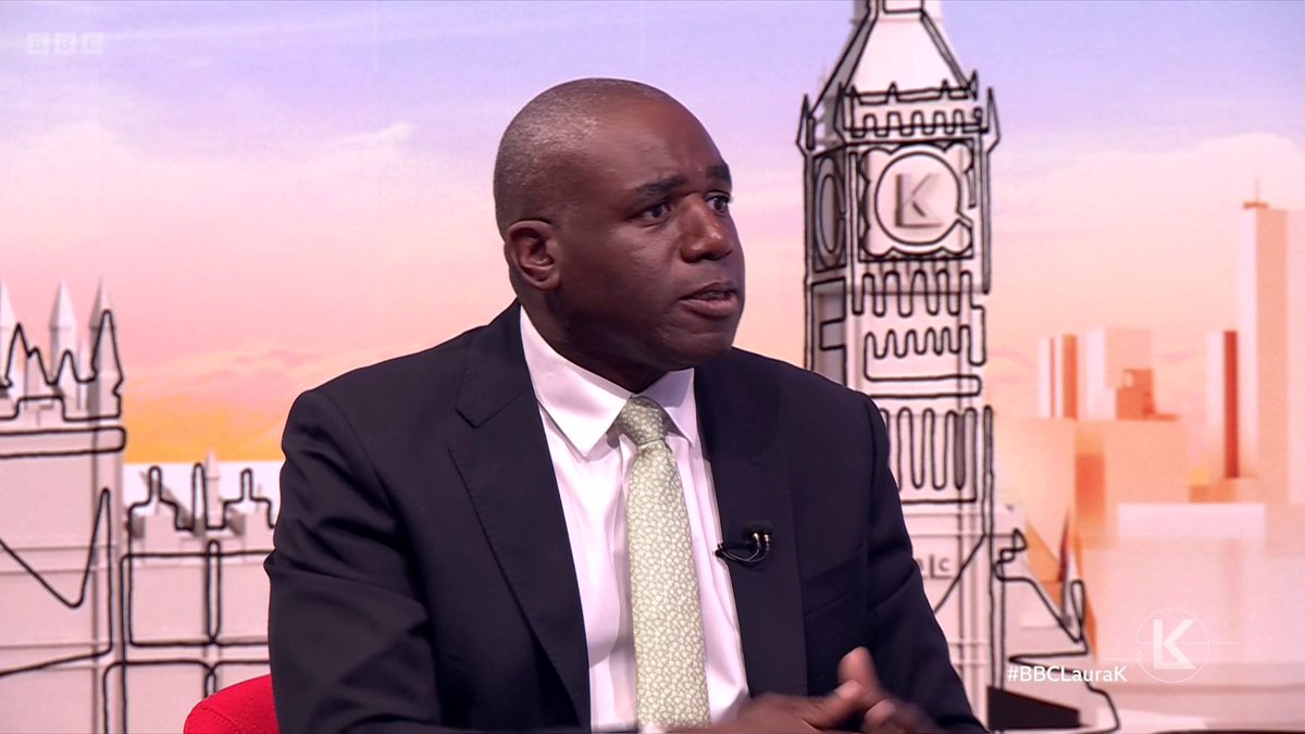 "I don’t recognise two-tier policing” Justice Secretary David Lammy says white people are not treated worse than ethnic minorities by police but also that the UK has “moved on” from institutional racism against minorities in policing #BBCLauraK