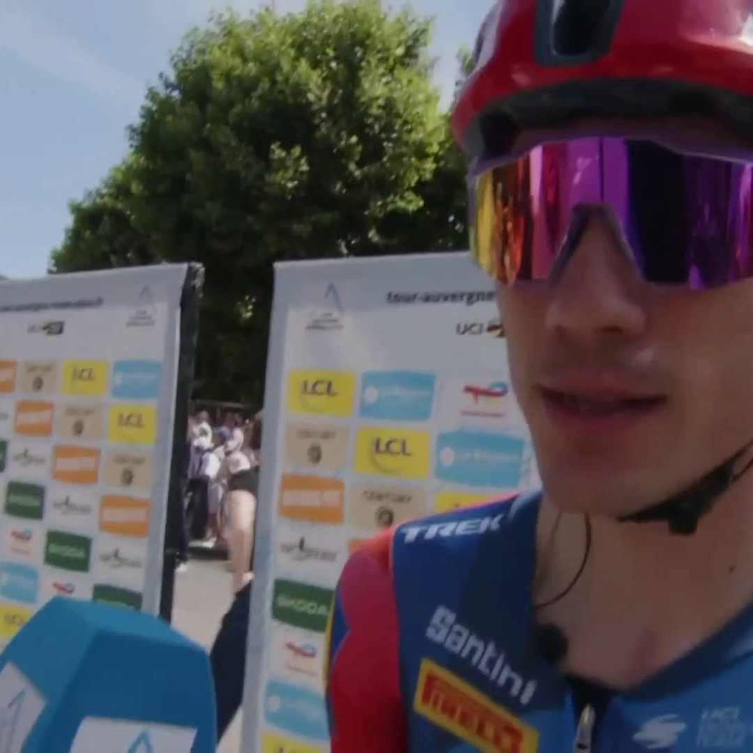 "Va a ser un gran shock para mí, un día muy duro" "Que la sorpresa llegue aquí y no en el Tour de Francia" 🗣️ Juan Ayuso, en su vuelta a la competición. #TourAuvergneRhoneAlpes