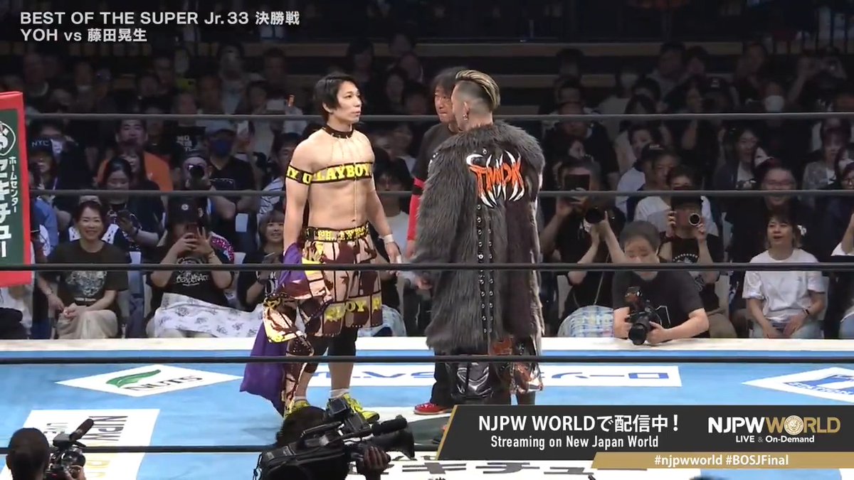 『BEST OF THE SUPER Jr.33』FINAL YOH 🆚 藤田晃生/ Kosei Fujita Are you ready? From the profile URL #njpwworld #BOSJFinal