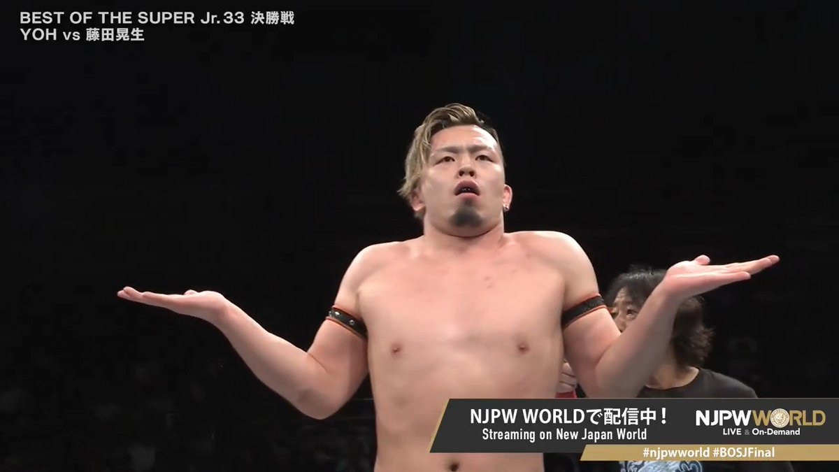 .藤田晃生/ Kosei Fujita "Y・T・R🤷‍♂️" From the profile URL #njpwworld #BOSJFinal