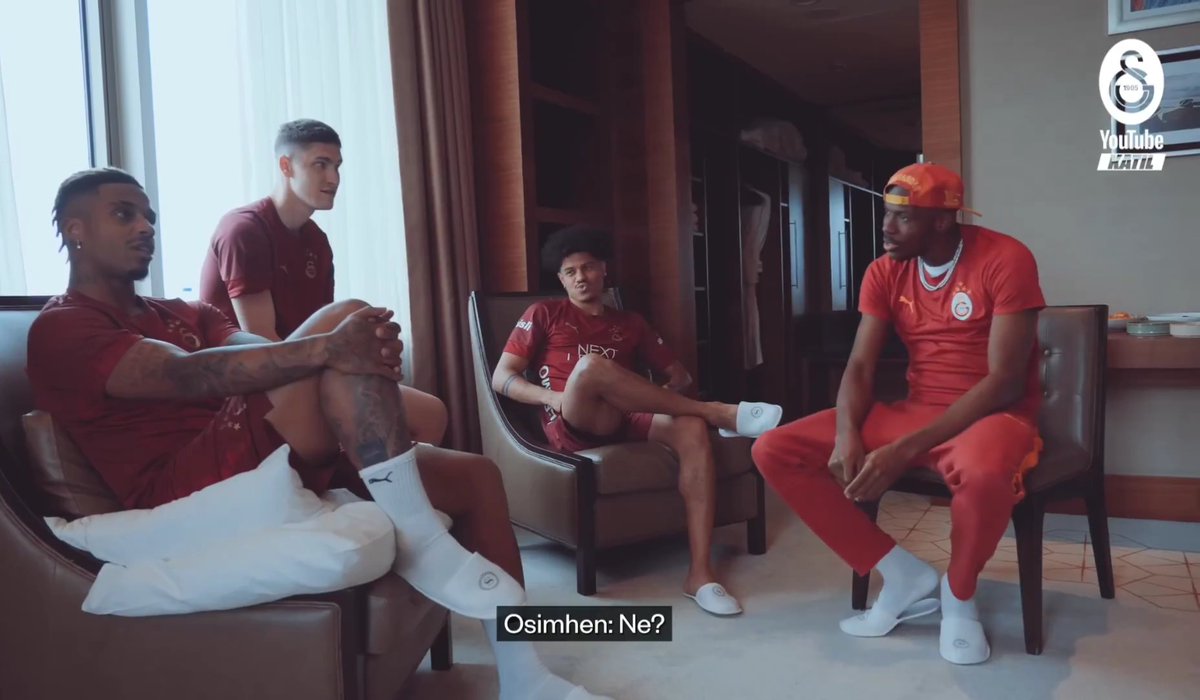 😳 Galatasaray'ın covid döneminde 6. olduğunu duyunca Victor Osimhen'in tepkisi. (GS YouTube Katıl)