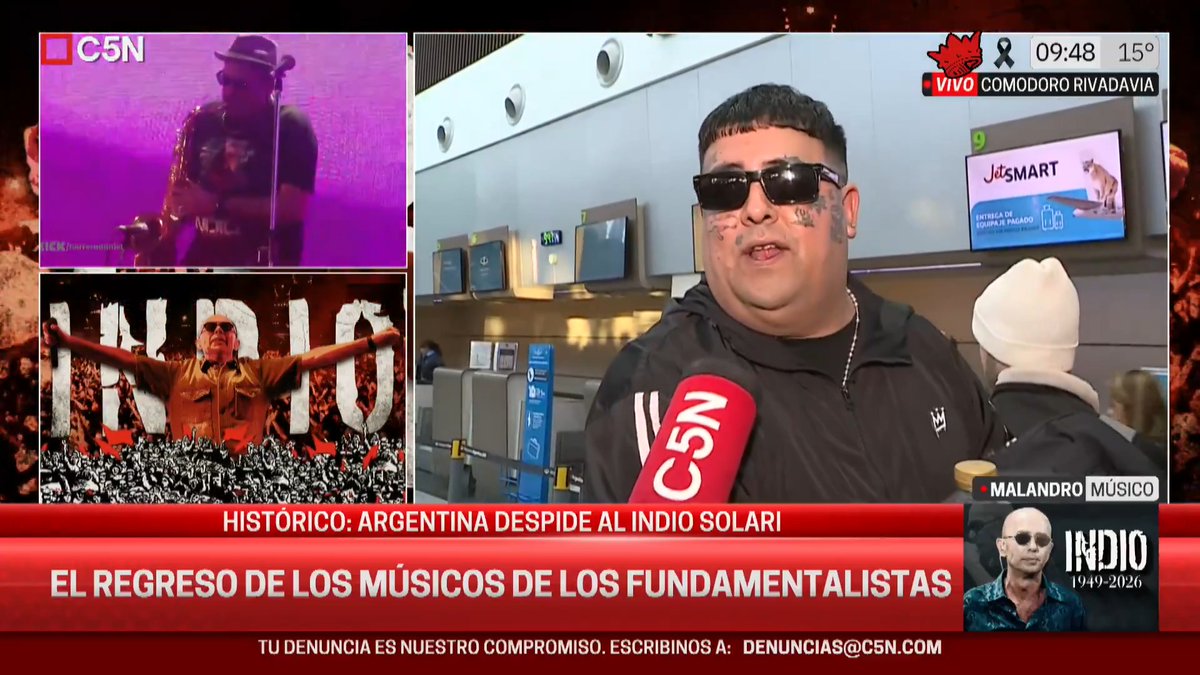 Malandro de América: "El Indio es lo más grande que hay sobre la faz de la Tierra" 📲 #C5N en vivo: